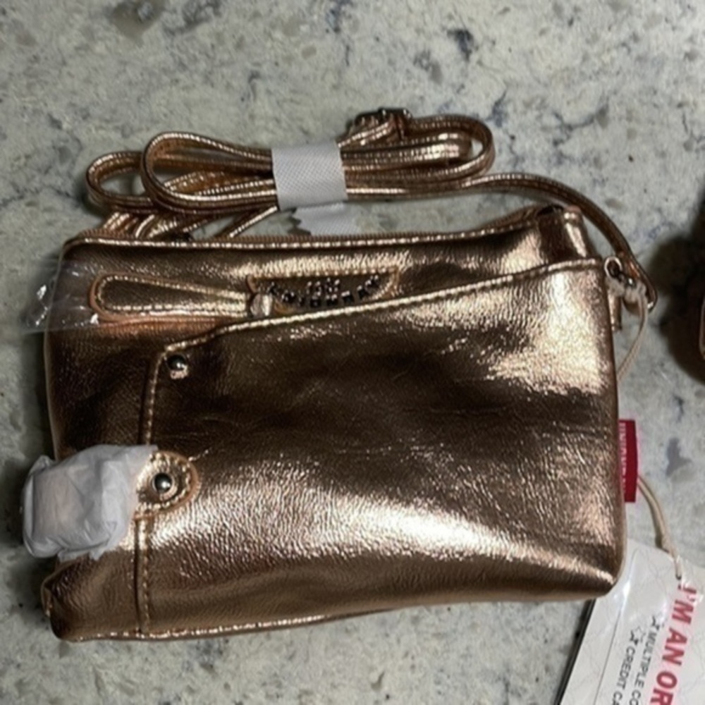 NWT Union Bay bag crossbody rose gold organizer bag